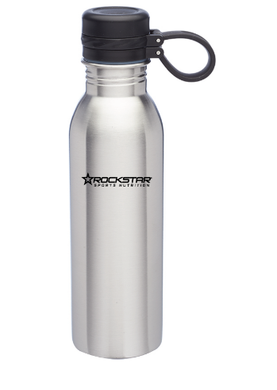24 oz Stainless Steel Rockstar Sports Nutrition Canteen