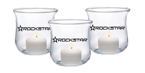 Rockstar Tea Light Candle Holder Set- 3 Pack