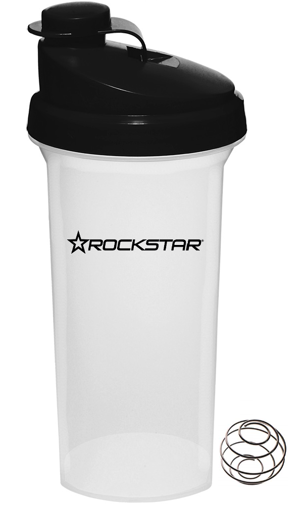 25oz Rockstar Plastic Shaker Cup