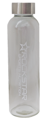 Rockstar Glass Water Bottle