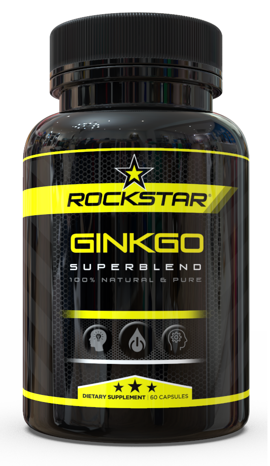 Rockstar Ginkgo Dietary Supplement Superblend, 60 Capsules