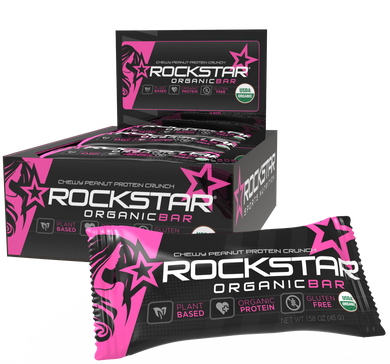 Rockstar Organic Protein Bar for Women, 12 pack