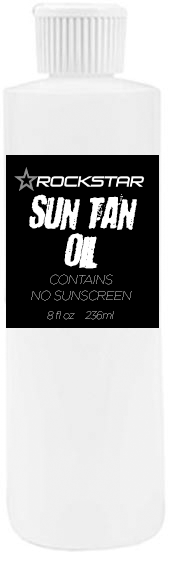 Rockstar Sun Tanning Oil - Contains No Sunscreen - 8oz